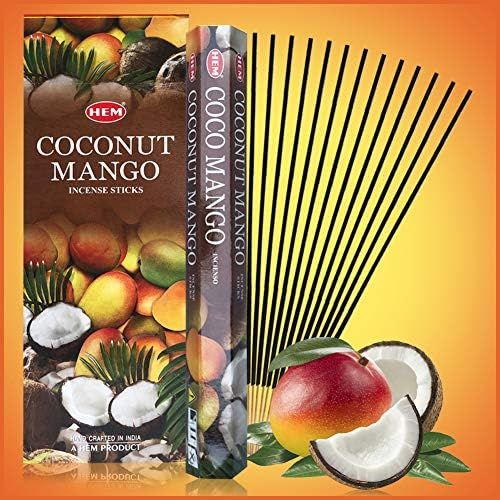  인센스스틱 TRUMIRI Coconut Mango Incense Sticks And Incense Stick Holder Bundle Insence Insense Hem Incense Sticks