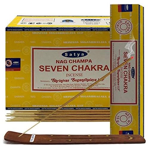  인센스스틱 TRUMIRI Seven Chakra Incense Sticks And Incense Stick Holder Bundle Insence Insense Satya Incense