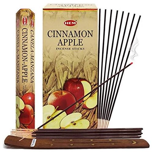  인센스스틱 TRUMIRI Cinnamon Apple Incense Sticks And Incense Stick Holder Bundle Insence Insense Hem Incense Sticks