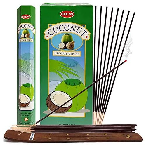  인센스스틱 TRUMIRI Coconut Incense Sticks And Incense Stick Holder Bundle Insence Insense Hem Incense Sticks