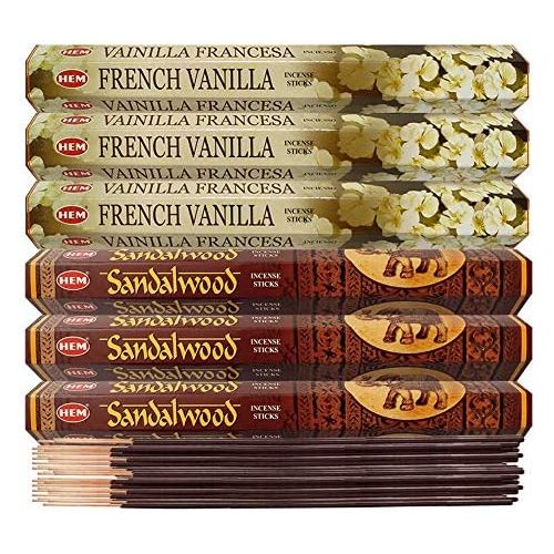  인센스스틱 TRUMIRI Sandalwood Incense Sticks And French Vanilla Incense Sticks With Incense Holder Bundle For Home Fragrance And Spiritual Decor