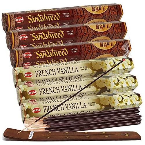  인센스스틱 TRUMIRI Sandalwood Incense Sticks And French Vanilla Incense Sticks With Incense Holder Bundle For Home Fragrance And Spiritual Decor