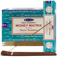 인센스스틱 TRUMIRI Money Matrix Incense Sticks And Incense Stick Holder Bundle Insence Insense Satya Incense