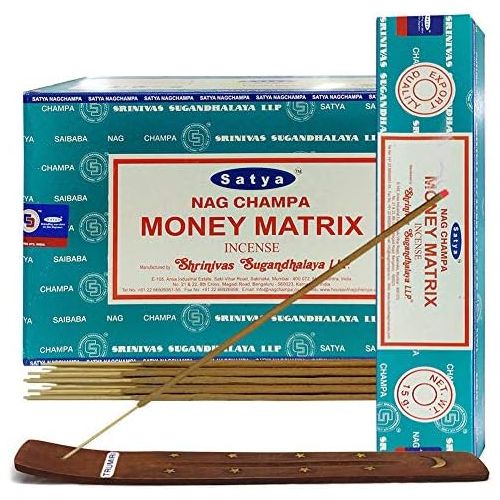  인센스스틱 TRUMIRI Money Matrix Incense Sticks And Incense Stick Holder Bundle Insence Insense Satya Incense