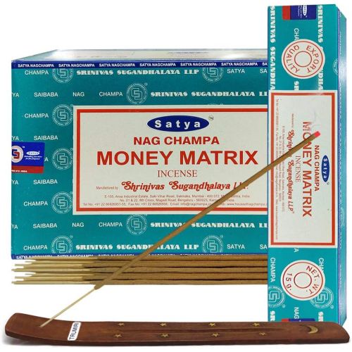  인센스스틱 TRUMIRI Money Matrix Incense Sticks And Incense Stick Holder Bundle Insence Insense Satya Incense