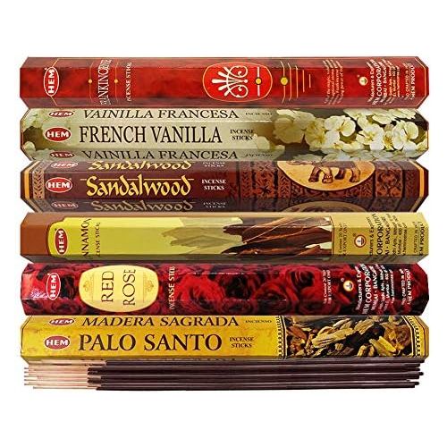  인센스스틱 TRUMIRI Hem Incense Sticks Variety Pack #22 And Incense Stick Holder Bundle With 6 Most Desired Fragrances