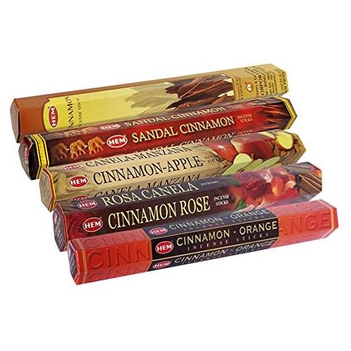  인센스스틱 TRUMIRI Hem Incense Sticks Variety Pack #8 And Incense Stick Holder Bundle With 5 Cinnamon Based Fragrances