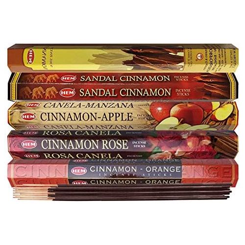  인센스스틱 TRUMIRI Hem Incense Sticks Variety Pack #8 And Incense Stick Holder Bundle With 5 Cinnamon Based Fragrances