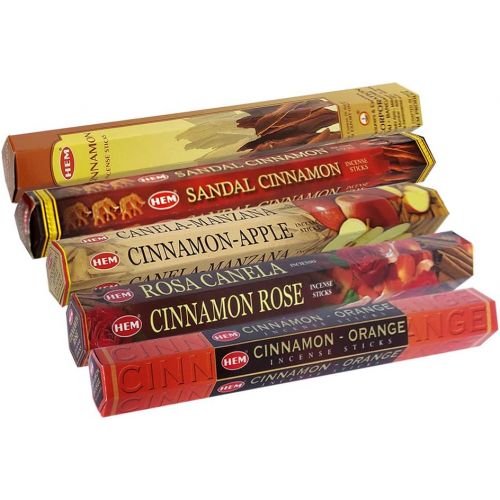  인센스스틱 TRUMIRI Hem Incense Sticks Variety Pack #8 And Incense Stick Holder Bundle With 5 Cinnamon Based Fragrances