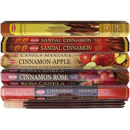  인센스스틱 TRUMIRI Hem Incense Sticks Variety Pack #8 And Incense Stick Holder Bundle With 5 Cinnamon Based Fragrances