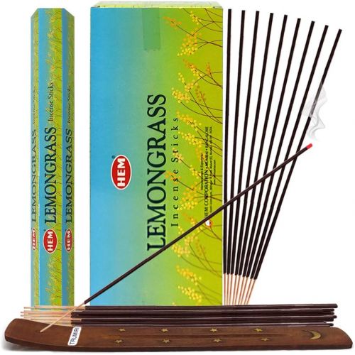  인센스스틱 TRUMIRI Lemongrass Incense Sticks And Incense Stick Holder Bundle Insence Insense Hem Incense Sticks