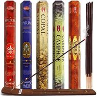 인센스스틱 TRUMIRI Hem Incense Sticks Variety Pack #4 And Incense Stick Holder Bundle With 5 Unique Resin Based Fragrances