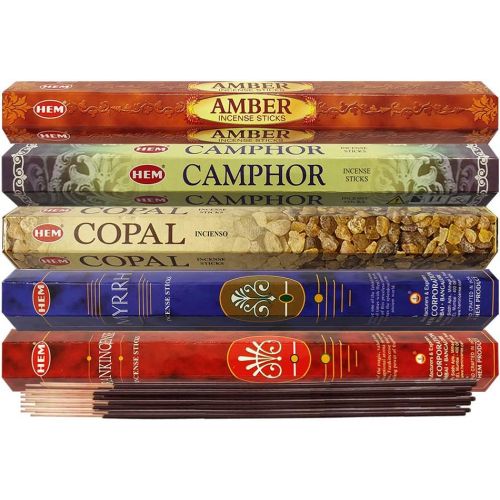  인센스스틱 TRUMIRI Hem Incense Sticks Variety Pack #4 And Incense Stick Holder Bundle With 5 Unique Resin Based Fragrances