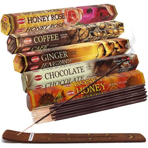  인센스스틱 TRUMIRI Hem Incense Sticks Variety Pack #15 And Incense Stick Holder Bundle With 5 Popular Flavor Themed Fragrances
