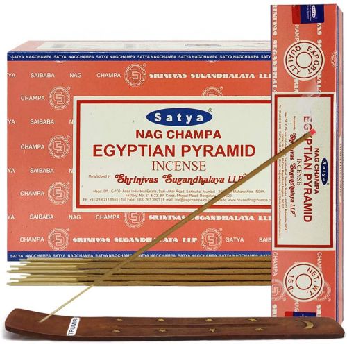  인센스스틱 TRUMIRI Egyptian Pyramid Incense Sticks And Incense Stick Holder Bundle Insence Insense Satya Incense