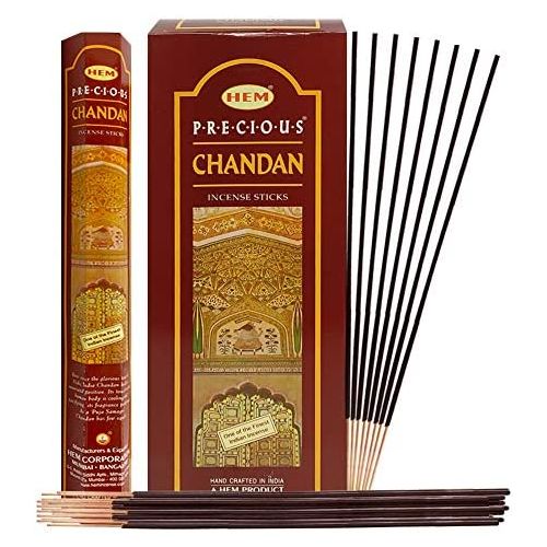  인센스스틱 TRUMIRI Precious Chandan (Indian Sandalwood) Incense Sticks And Incense Stick Holder Bundle Insence Insense Hem Incense Sticks