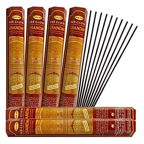  인센스스틱 TRUMIRI Precious Chandan (Indian Sandalwood) Incense Sticks And Incense Stick Holder Bundle Insence Insense Hem Incense Sticks