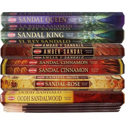  인센스스틱 TRUMIRI Hem Incense Sticks Variety Pack #19 And Incense Stick Holder Bundle With 6 Popular Sandalwood Fragrances