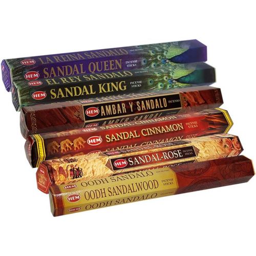  인센스스틱 TRUMIRI Hem Incense Sticks Variety Pack #19 And Incense Stick Holder Bundle With 6 Popular Sandalwood Fragrances