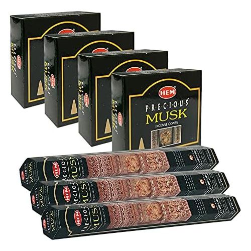  인센스스틱 TRUMIRI Musk Incense sticks and cone incense holder variety pack bundle insence insense inscents insienso