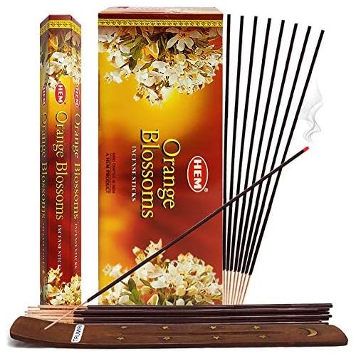  인센스스틱 TRUMIRI Orange Blossom Incense Sticks And Incense Stick Holder Bundle Insence Insense Hem Incense Sticks