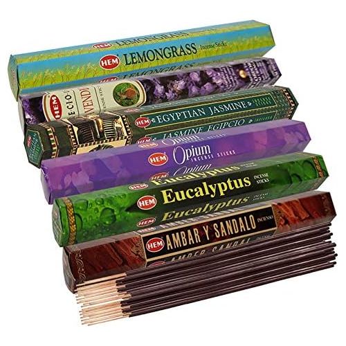  인센스스틱 TRUMIRI Hem Incense Sticks Variety Pack #28 and Incense Stick Holder Bundle with 6 Outstanding Fragrances