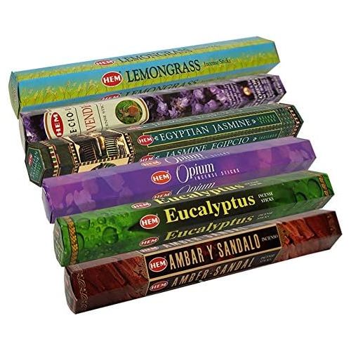  인센스스틱 TRUMIRI Hem Incense Sticks Variety Pack #28 and Incense Stick Holder Bundle with 6 Outstanding Fragrances