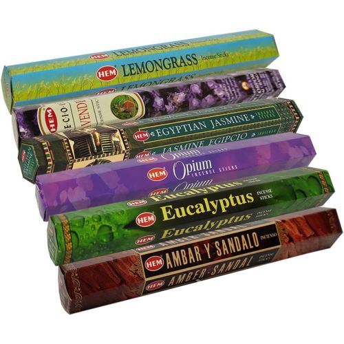  인센스스틱 TRUMIRI Hem Incense Sticks Variety Pack #28 and Incense Stick Holder Bundle with 6 Outstanding Fragrances