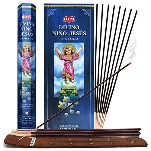  인센스스틱 TRUMIRI Divino Nino Jesus Incense Sticks And Incense Stick Holder Bundle Insence Insense Hem Incense Sticks