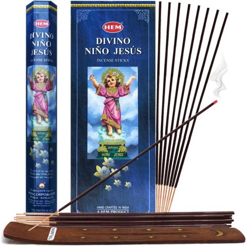  인센스스틱 TRUMIRI Divino Nino Jesus Incense Sticks And Incense Stick Holder Bundle Insence Insense Hem Incense Sticks