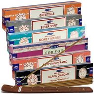 인센스스틱 TRUMIRI Satya Incense Sticks Variety Pack #9 And Incense Stick Holder Bundle With 6 Money Themed Fragrances