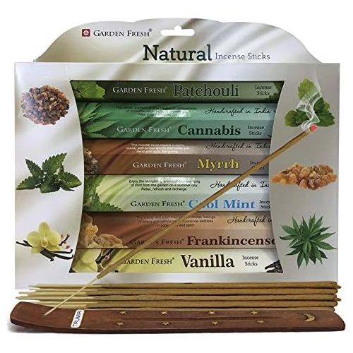  인센스스틱 TRUMIRI Natural Incense Sticks Variety Pack And Incense Stick Holder Bundle With 6 Exclusive Fragrances