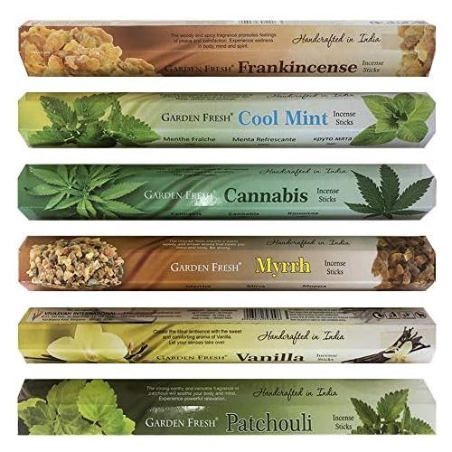  인센스스틱 TRUMIRI Natural Incense Sticks Variety Pack And Incense Stick Holder Bundle With 6 Exclusive Fragrances