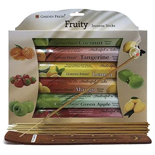  인센스스틱 TRUMIRI Fruity Incense Sticks Variety Pack And Incense Stick Holder Bundle With 6 Fruit Inspired Fragarances