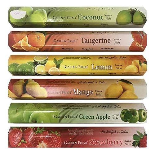  인센스스틱 TRUMIRI Fruity Incense Sticks Variety Pack And Incense Stick Holder Bundle With 6 Fruit Inspired Fragarances