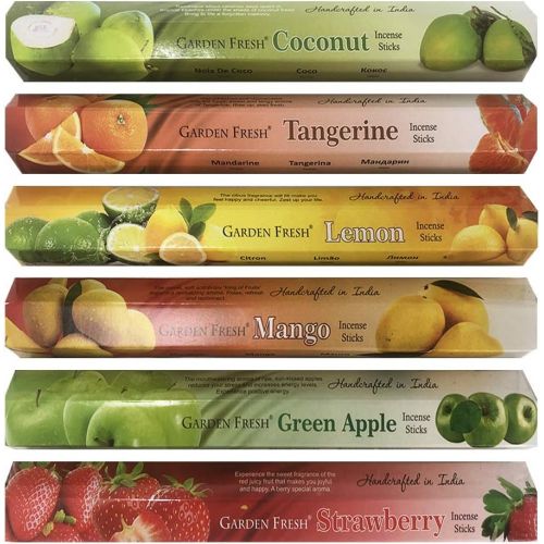  인센스스틱 TRUMIRI Fruity Incense Sticks Variety Pack And Incense Stick Holder Bundle With 6 Fruit Inspired Fragarances