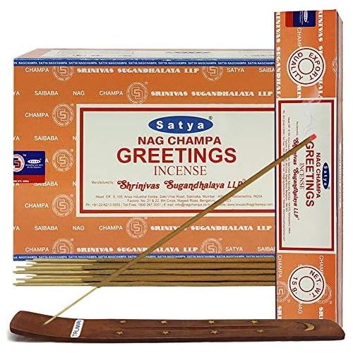  인센스스틱 TRUMIRI Greetings Incense Sticks And Incense Stick Holder Bundle Insence Insense Satya Incense