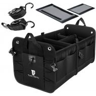 Trunkcratepro Collapsible Portable Multi Compartments Trunk Organizer, Black