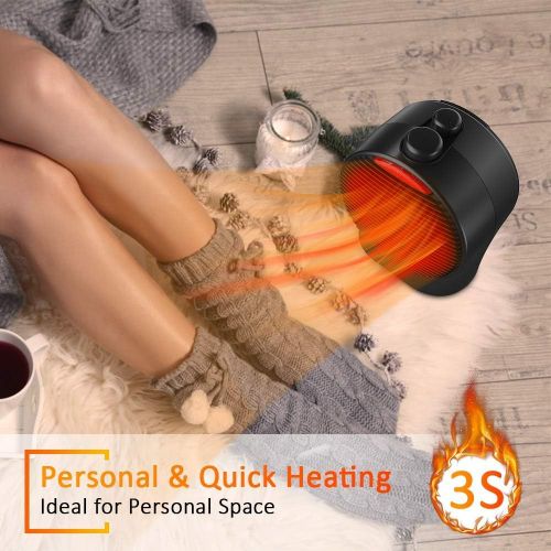  [아마존핫딜][아마존 핫딜] TRUSTECH Space Heater - 1500W Space Heaters for Indoor Use, Electric Heater with Thermostat, 3 Heat Modes, Fast Heating Electric Space Heater for office, Bedroom, Overheat & Tip-Over Protec