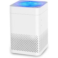 TRUSTECH Air Purifier for Home, 215ft², H11 HEPA Filter, Remove 99.97% Allergens Smoke Pollen Pets Hair, 20DB Desktop Air Cleaner, 3 Stage Filtration, Air Quality Sensor Office, Be