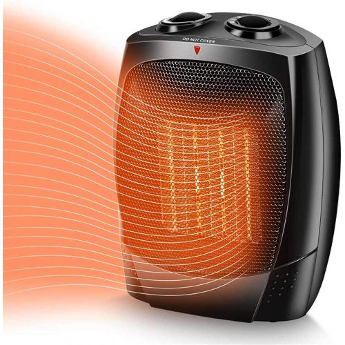  [아마존베스트]TRUSTECH Space Heater, 1500W Portable Heater, Up to 200sq, 3 Modes Adjustable, Tip-Over and Overheat Protection, Adjustable Thermostat, Fast Heat in 3s, PTC Heating Space heaters for Indoor