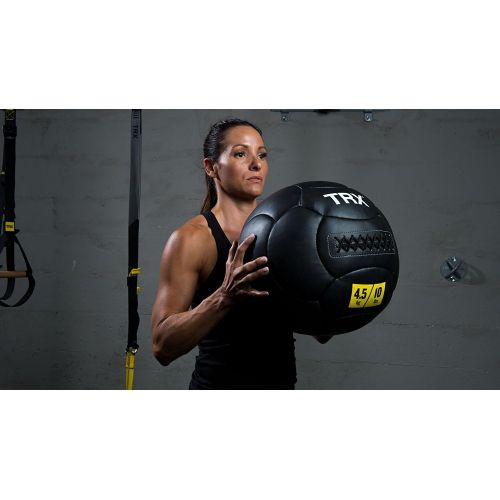  TRX Training Handcrafted Wall Ball with Reinforced Seam Construction, 20 Pounds (9.1 kg)