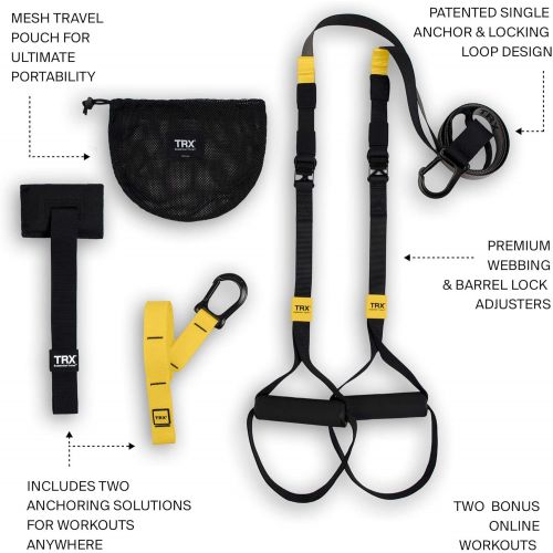  TRX GO Suspension Training: Bodyweight Fitness Resistance Training | Fitness for All Levels & All Goals for Total Body Workouts for Home & Travel | Lightweight & Portable | Workout