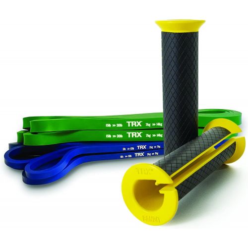  TRX Bandit Handles, Pair with Strength Bands (Not Included), for Home Gyms, Strength Training, and Intensifying Workouts