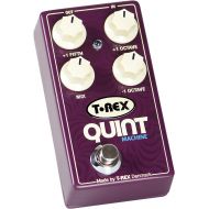 T-Rex Engineering QUINT-MACHINE Pitch Guitar Effects Pedal with Fully Adjustable Octave Up, Octave Down, and Fifth Up Controls; Simulating Organ, Synth or 12-String Sound (10094)