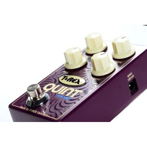  T-Rex Engineering QUINT-MACHINE Pitch Guitar Effects Pedal with Fully Adjustable Octave Up, Octave Down, and Fifth Up Controls; Simulating Organ, Synth or 12-String Sound (10094)