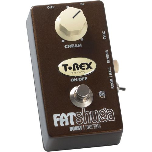  T-Rex Engineering FAT-SHUGA Reverb Guitar Effects Pedal with Overdrive/Boost Functionality (10178)