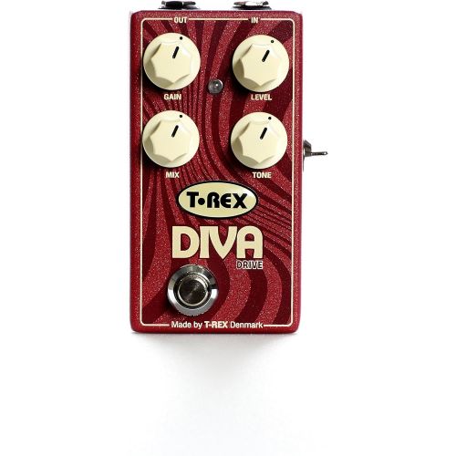  T-Rex Engineering DIVA-DRIVE Overdrive Guitar Effects Pedal with 3-Way Bass Boost (10089)