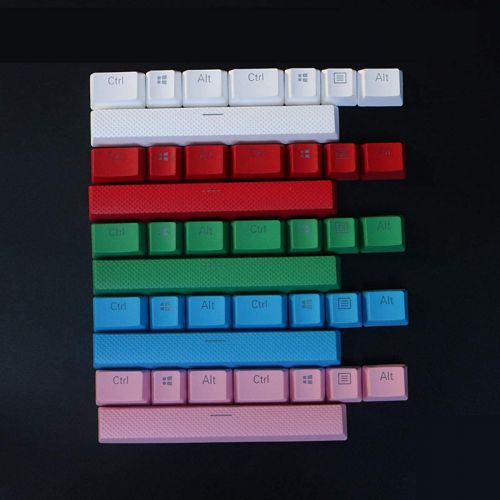  TS Keycap 8 Keys PBT Backlit Translucent Keycap Doubleshot OEM Profile for Corsair Strtafe K70 RGB K65 k68 K95 Platinum G710 Gaming Mechanical Keyboards (Black)