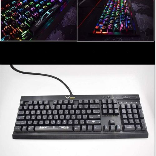  TS Keycap 104 Keys ET Alien Backlit Keycap for Corsair K65 K70 RGB LUX K95 Platinum Strafe Razer Punisher Black Widow Mechanical Keyboard